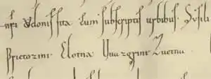 Clotna in Urkunde 965